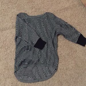 NEVER WORN DANA BUTCHMAN! black and white sweater